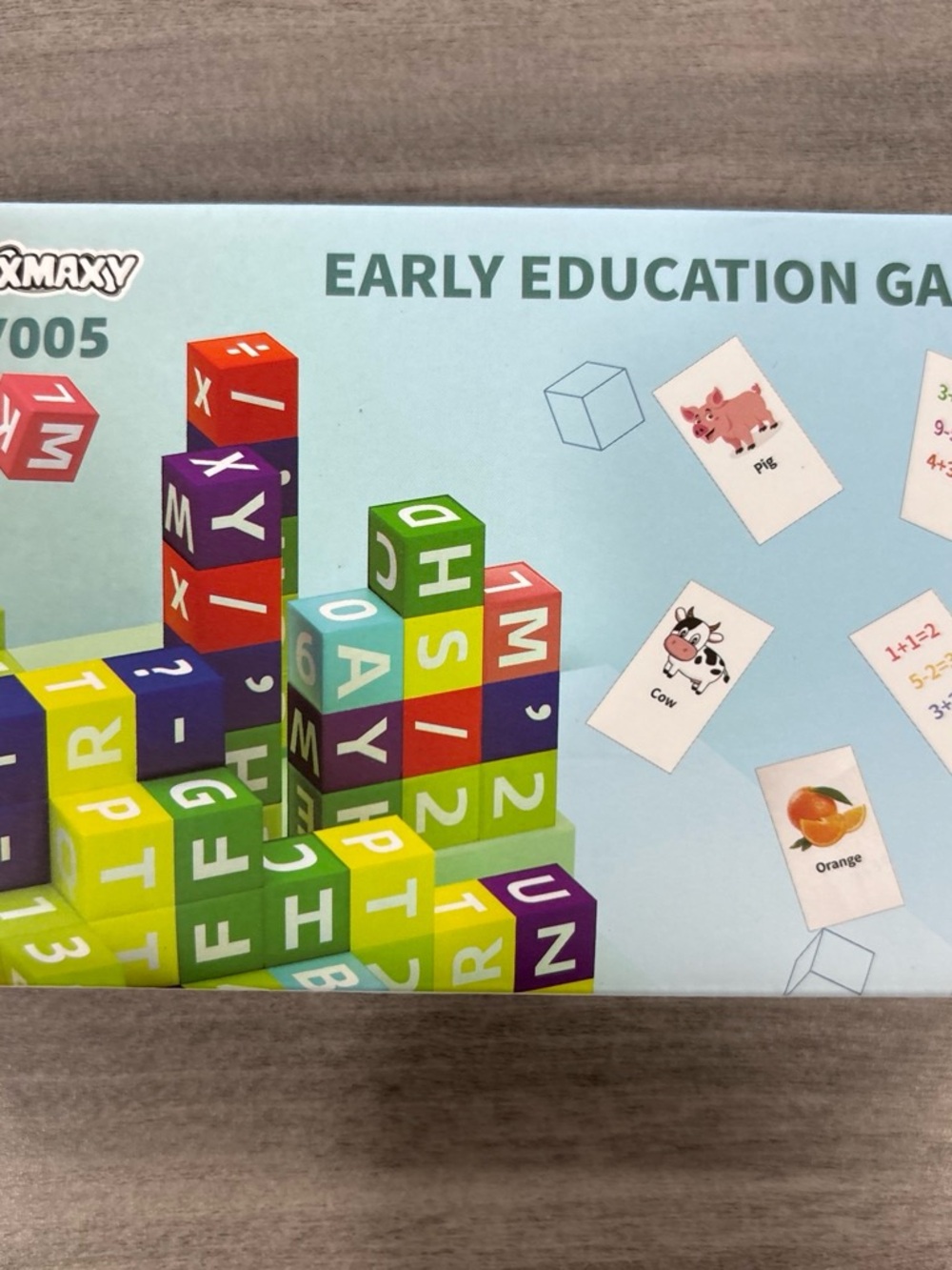 Early Education Game magnetic alphabet and number Blocks - Multicolor